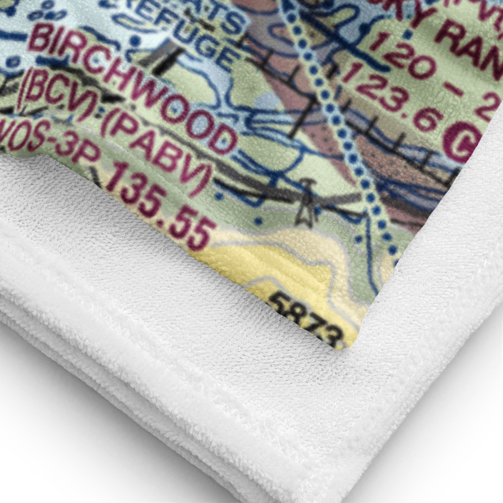 Hunt Strip (10AK) VFR Sectional Towel 