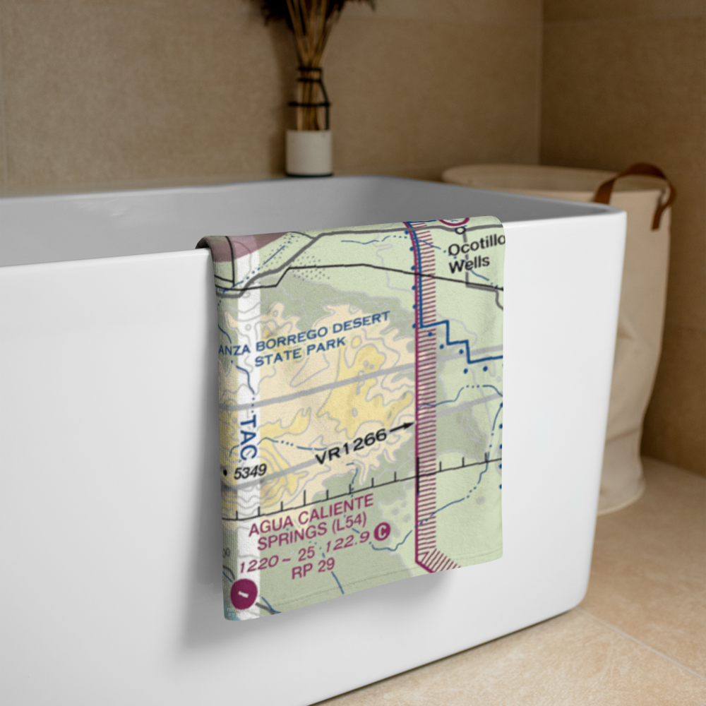 Hunt's Sky Ranch Airport (04CL) VFR Sectional Towel 