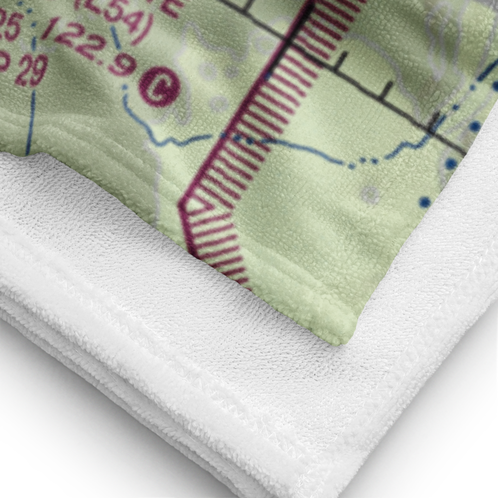 Hunt's Sky Ranch Airport (04CL) VFR Sectional Towel 