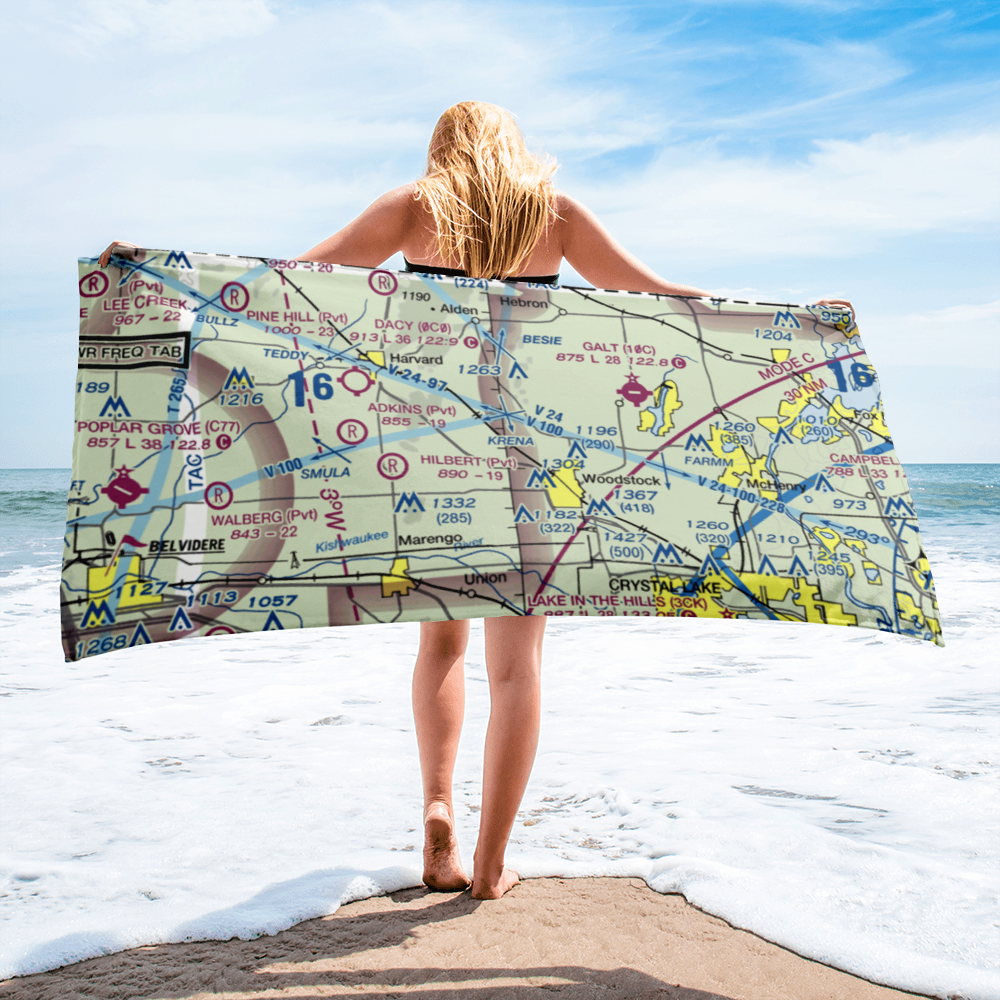 Hunter Airport (8LL1) VFR Sectional Towel 