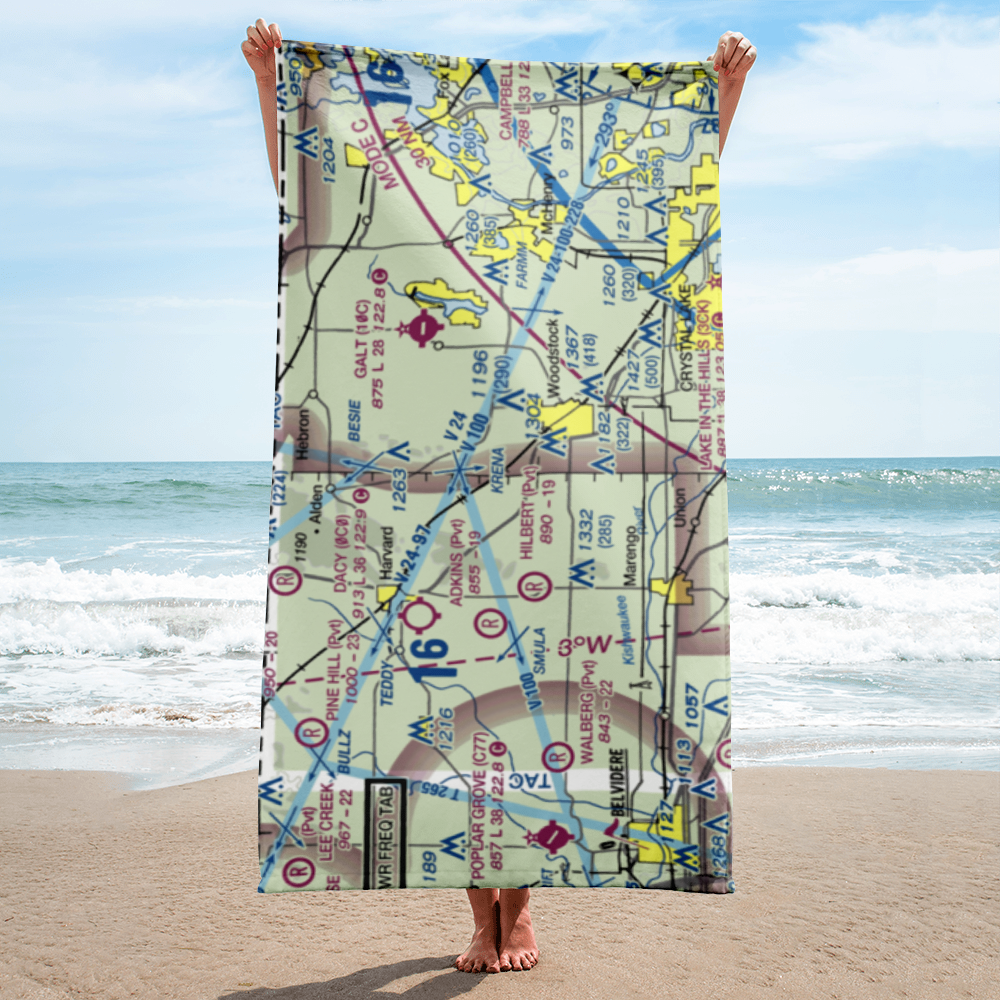 Hunter Airport (8LL1) VFR Sectional Towel 