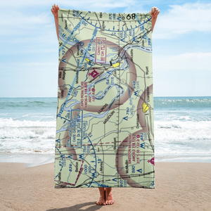 Hunter Raffety Elevators Inc Airport (92IL) VFR Sectional Towel