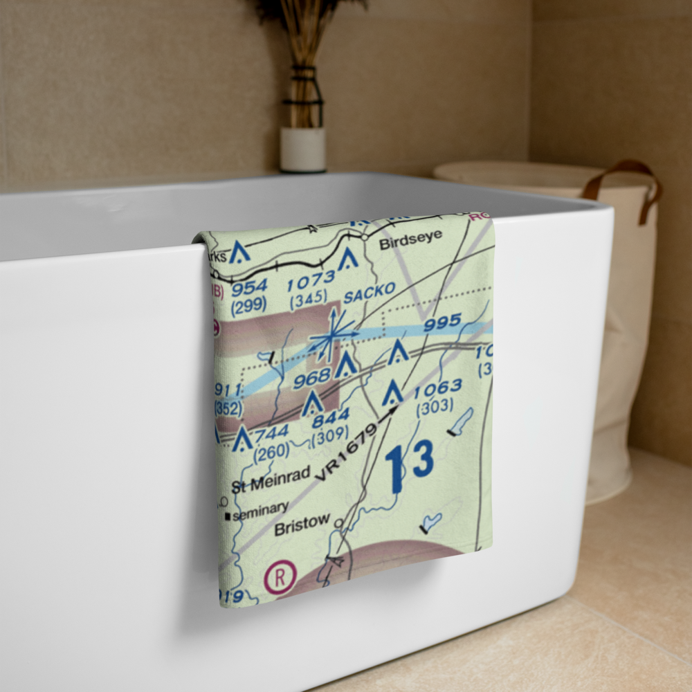 Huntingburg Airport (HNB) VFR Sectional Towel 