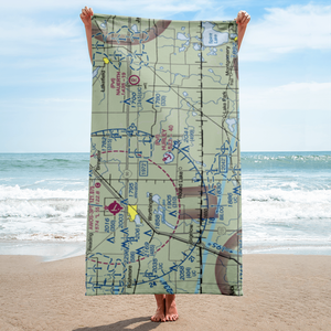 Hurley Memorial Seaport (74MN) VFR Sectional Towel