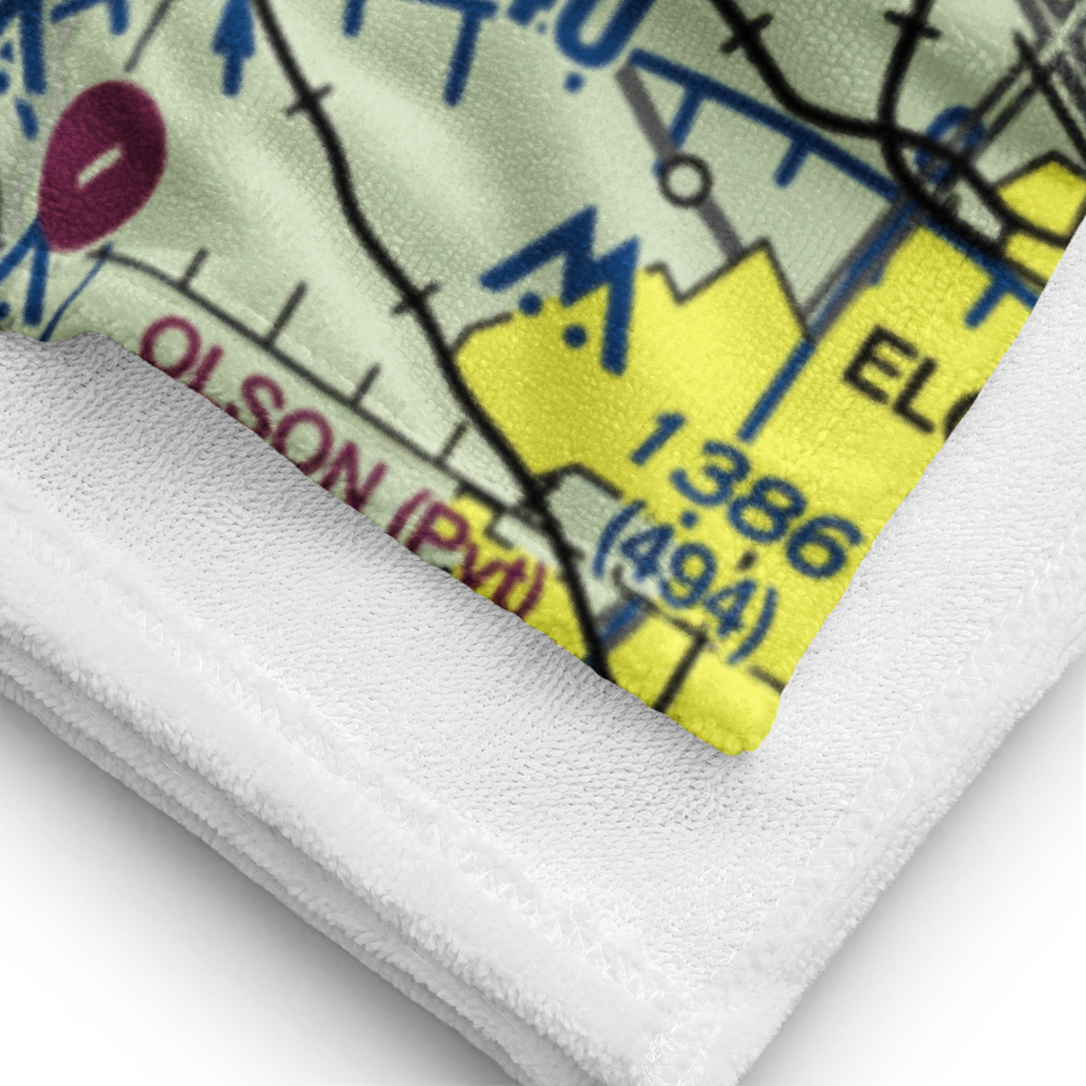 Idlas Restricted Landing Area (IL60) VFR Sectional Towel 