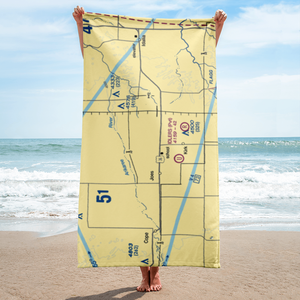 Idler Bro's Airport (72CO) VFR Sectional Towel
