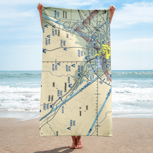 In the Air Boys (US-0339) VFR Sectional Towel