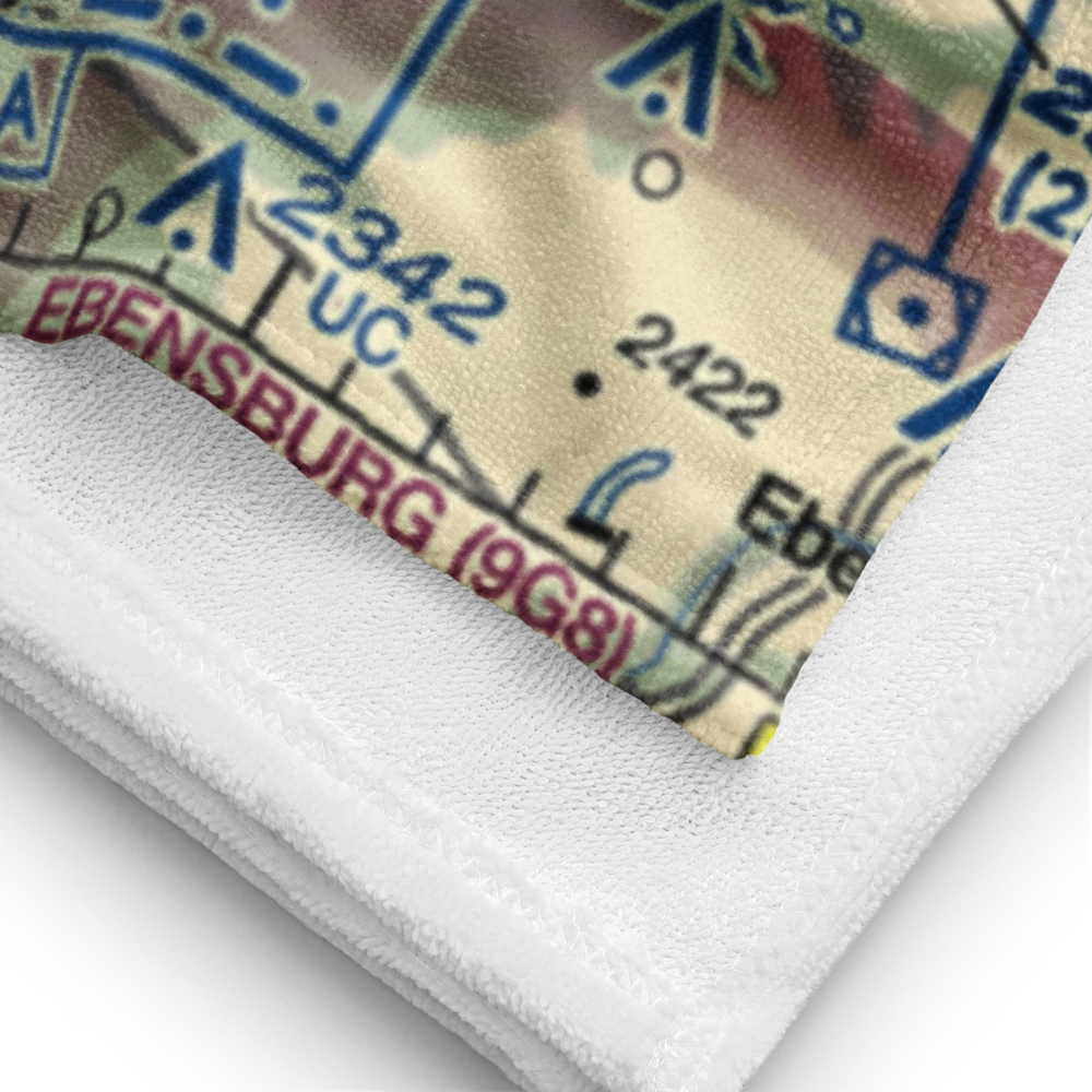 Indiana County/Jimmy Stewart Fld/ Airport (IDI) VFR Sectional Towel 