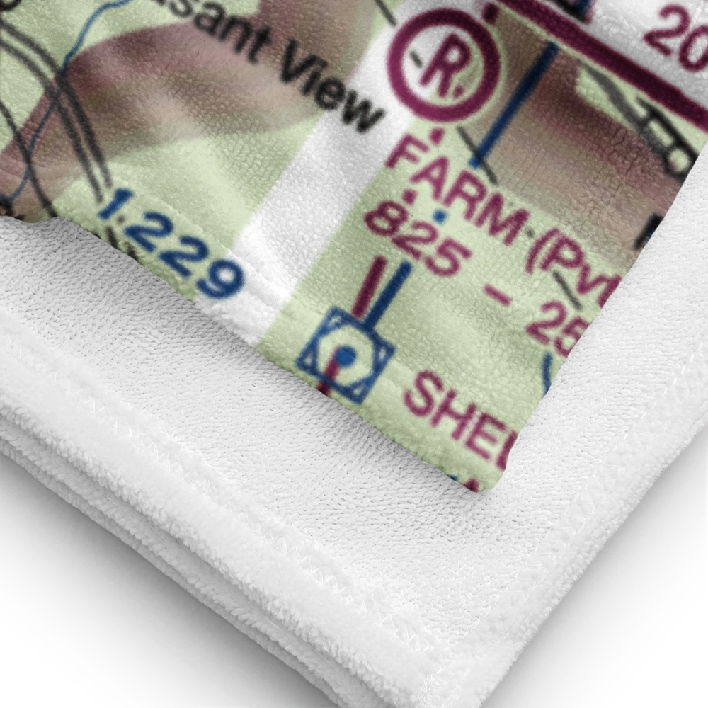 Indianapolis Downtown Heliport (8A4) VFR Sectional Towel 