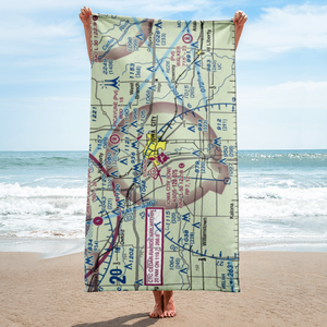 Iowa City Municipal Airport (IOW) VFR Sectional Towel