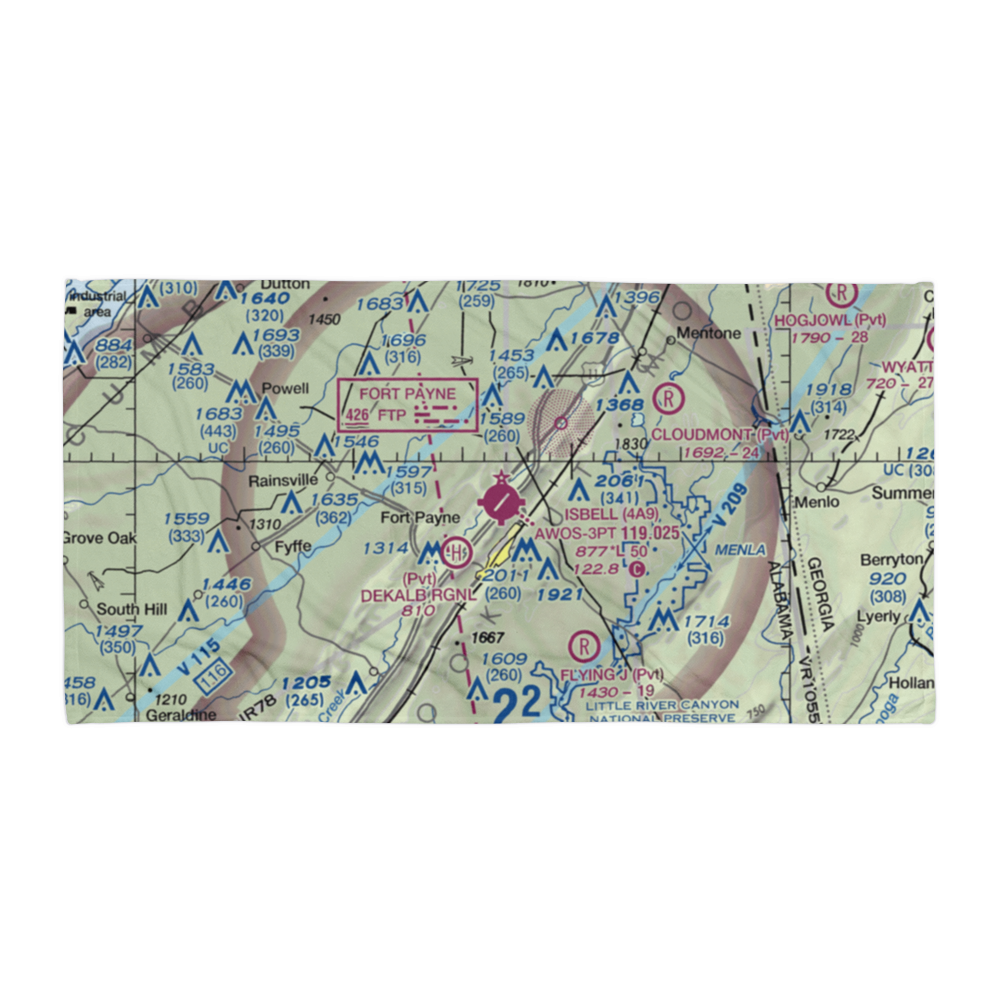 Isbell Field (4A9) VFR Sectional Towel 