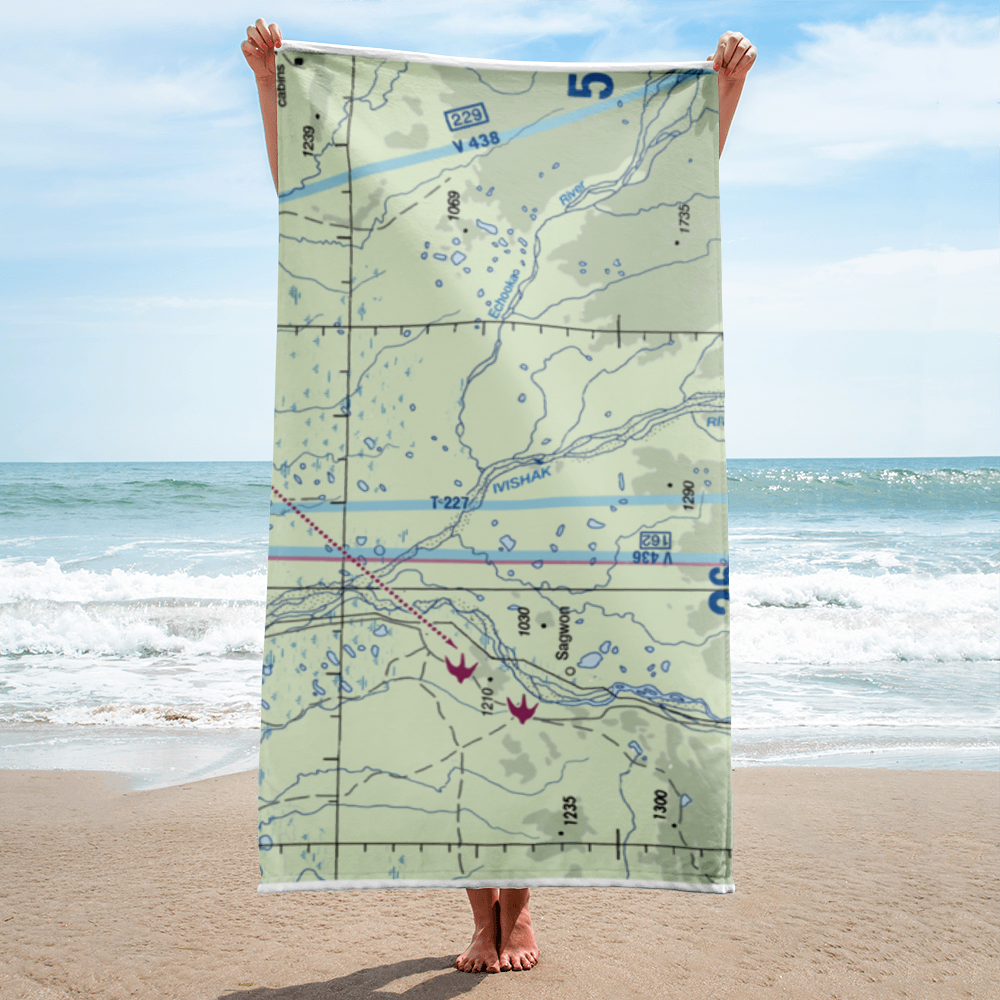 Ivishak Airport (IVH) VFR Sectional Towel 