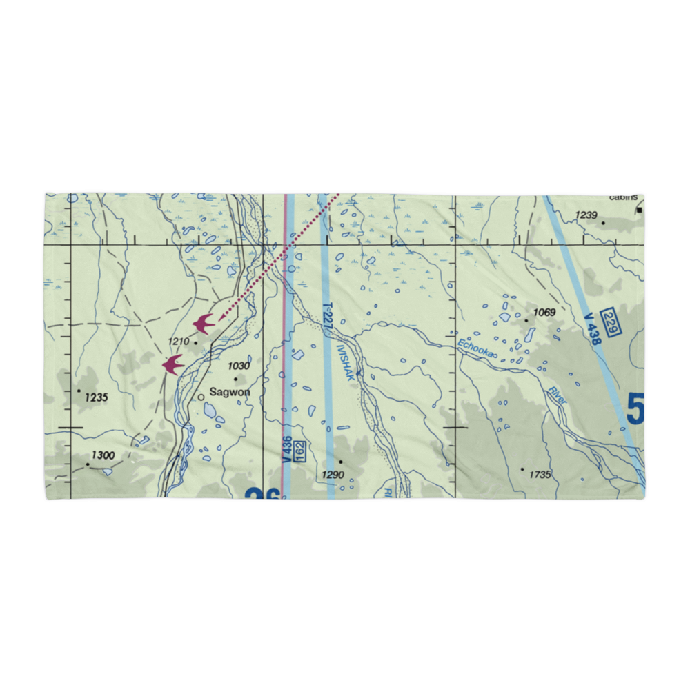 Ivishak Airport (IVH) VFR Sectional Towel 