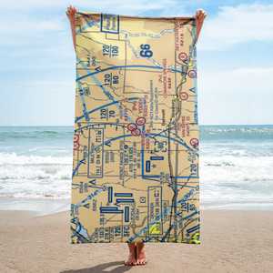 J & S Airport (CD14) VFR Sectional Towel