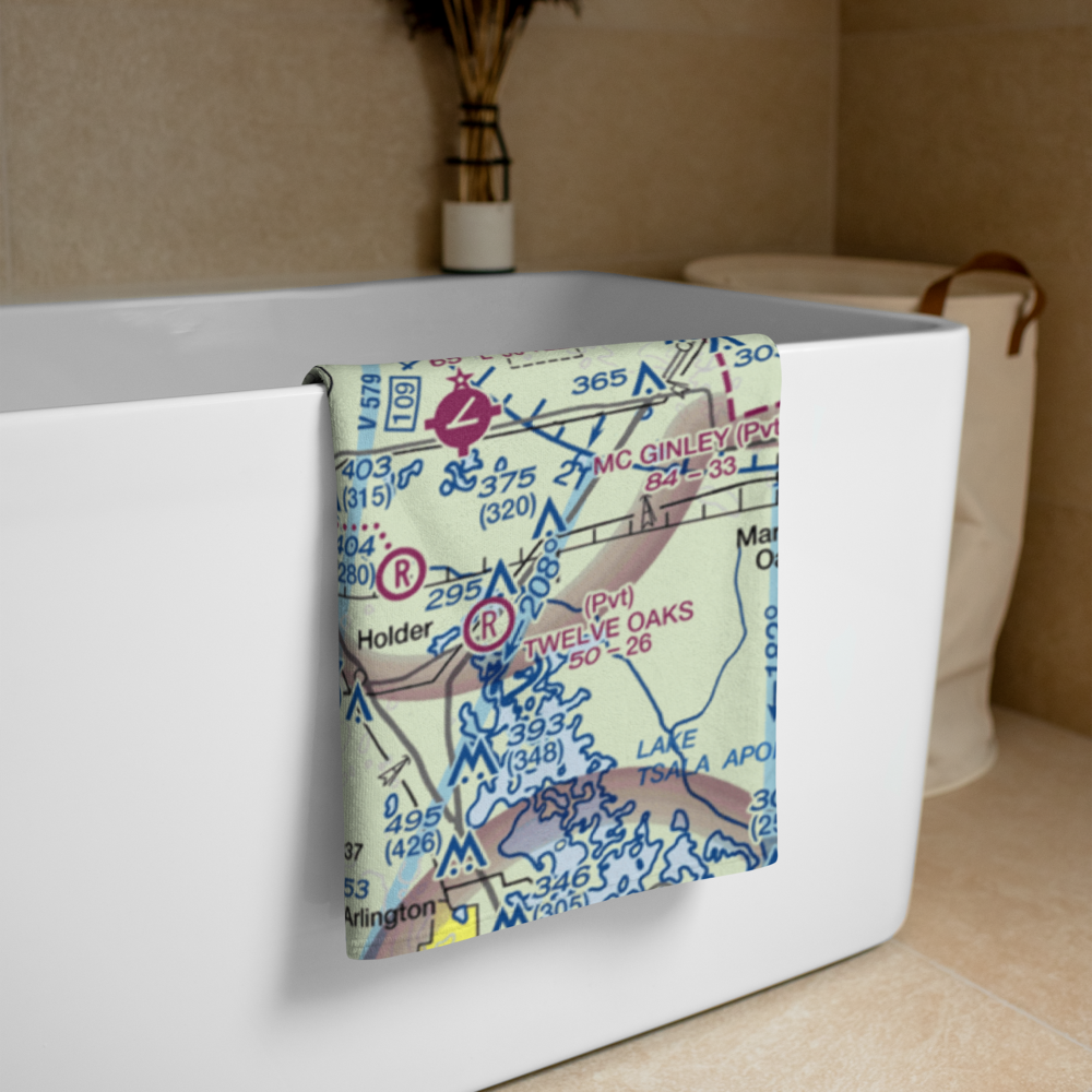 J.R.'s STOLport (66FD) VFR Sectional Towel 