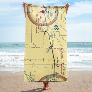 Jack Poore Airport (5KS8) VFR Sectional Towel