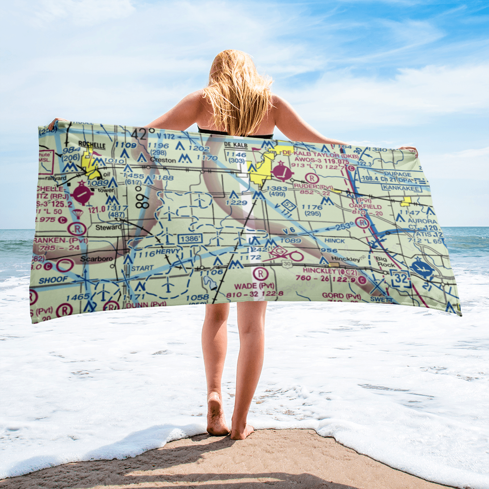 Jack W. Watson Airport (0IL9) VFR Sectional Towel 