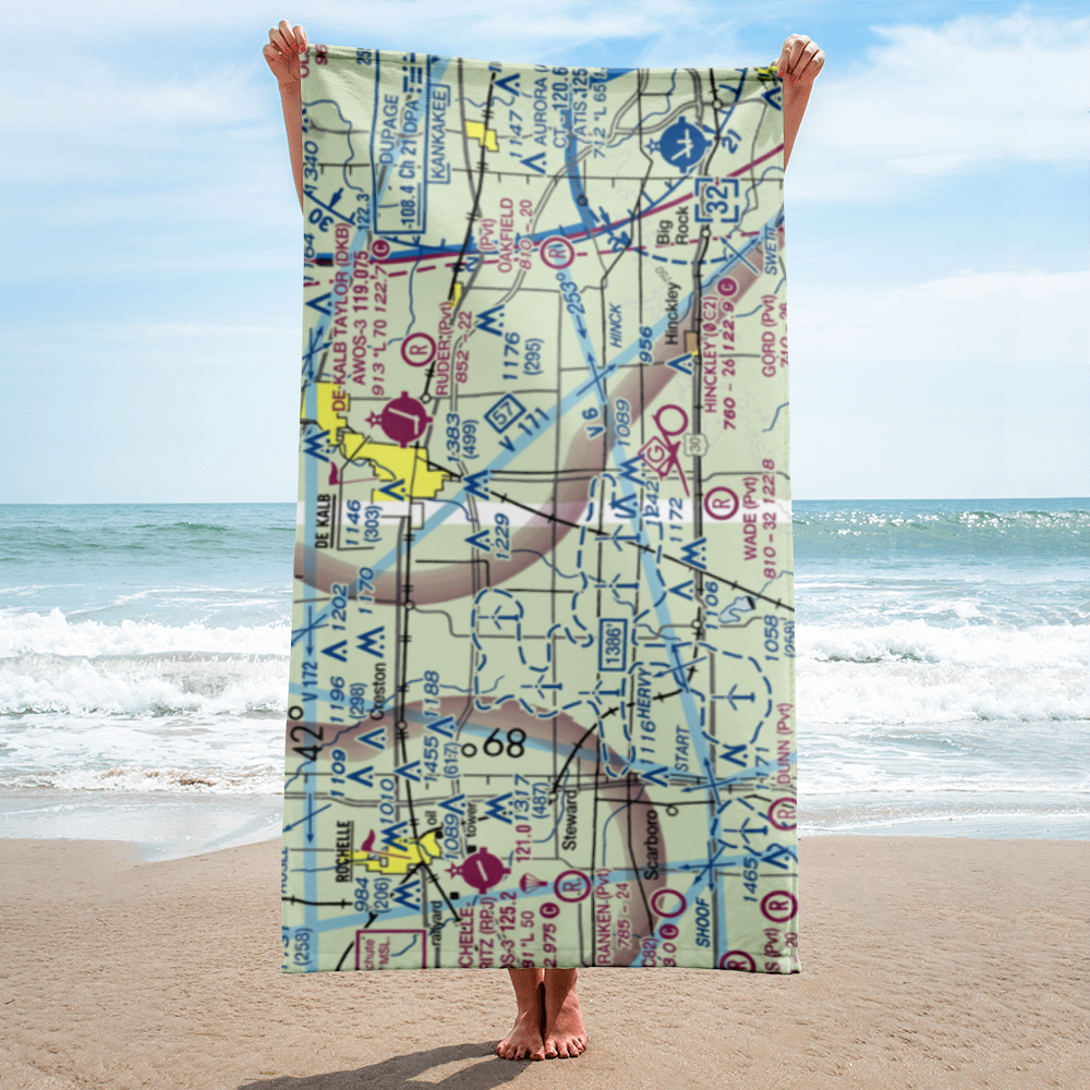 Jack W. Watson Airport (0IL9) VFR Sectional Towel 