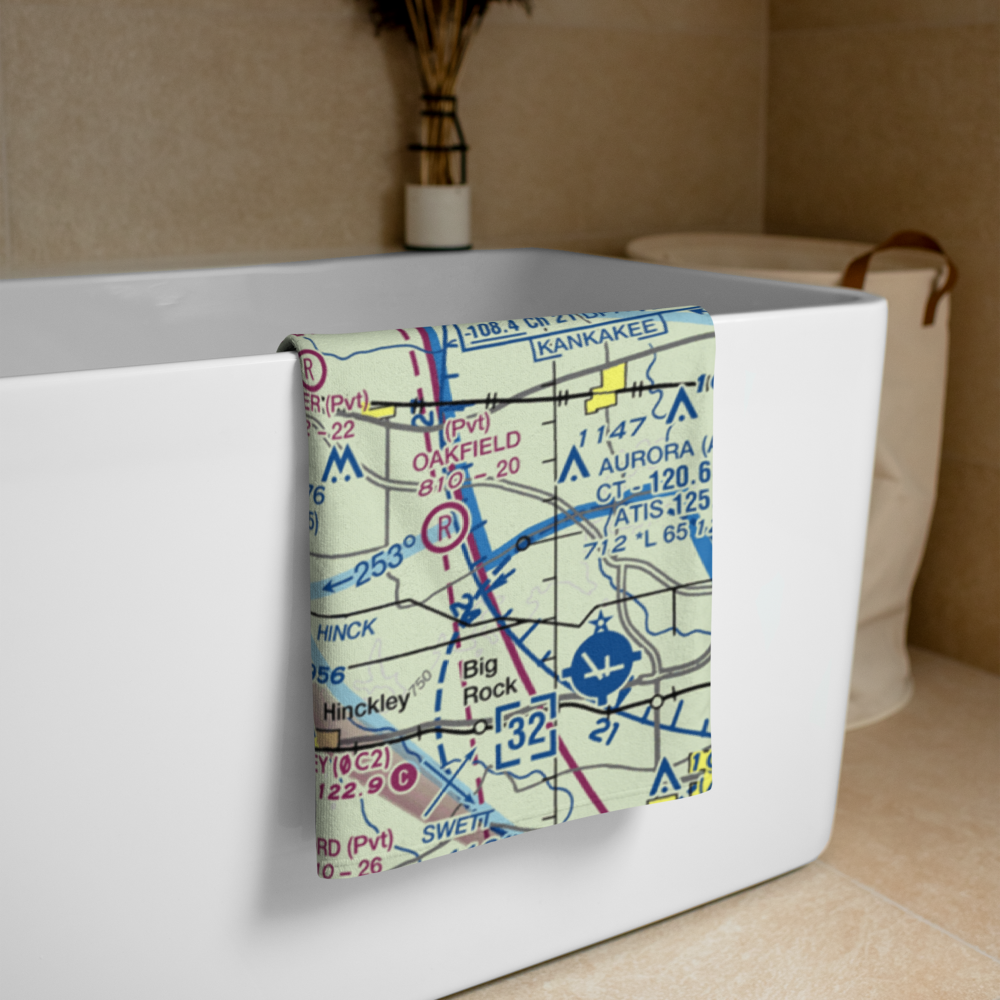 Jack W. Watson Airport (0IL9) VFR Sectional Towel 