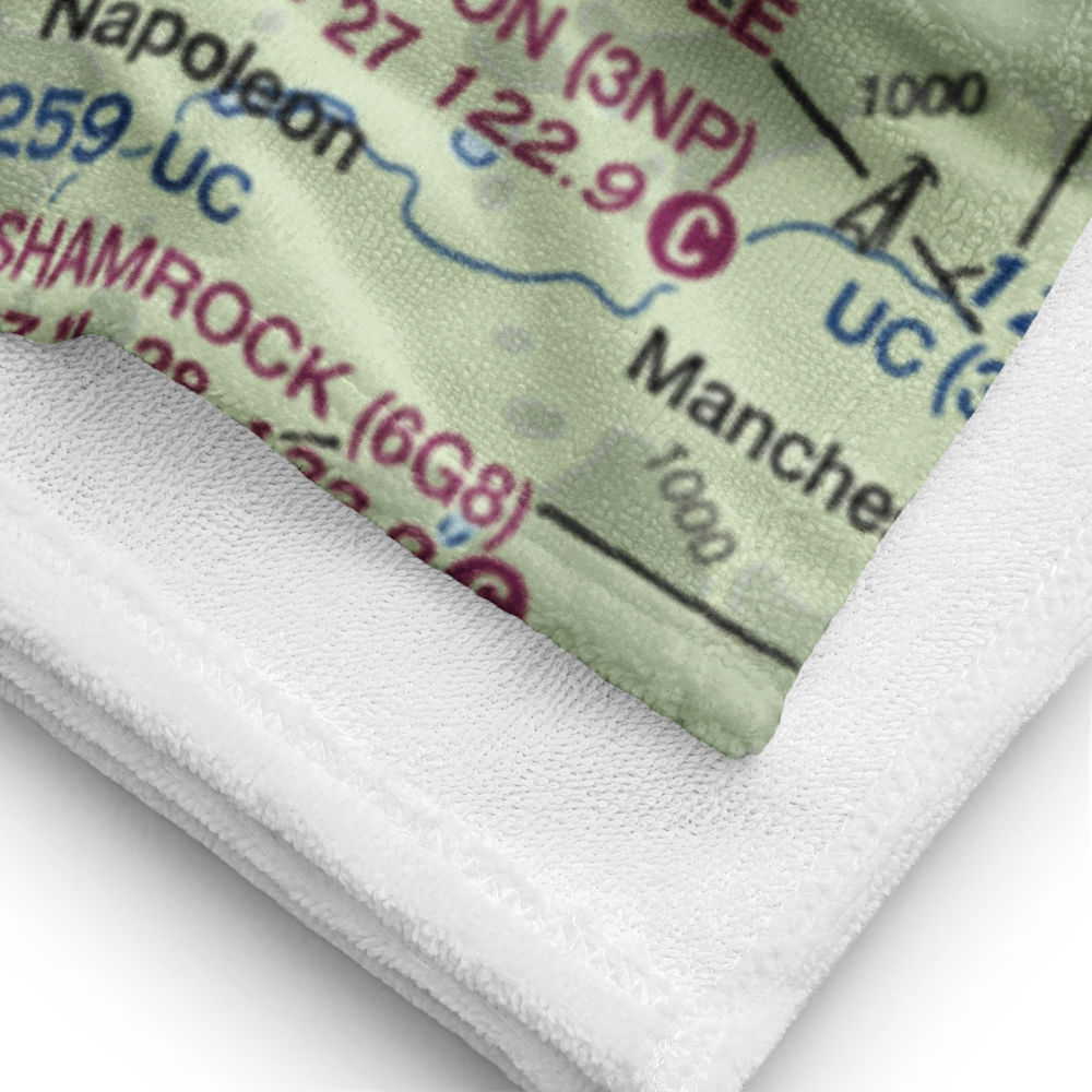 Jackson County Reynolds Field (JXN) VFR Sectional Towel 