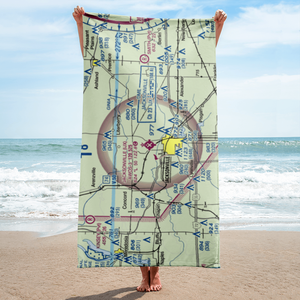 Jacksonville Municipal Airport (IJX) VFR Sectional Towel