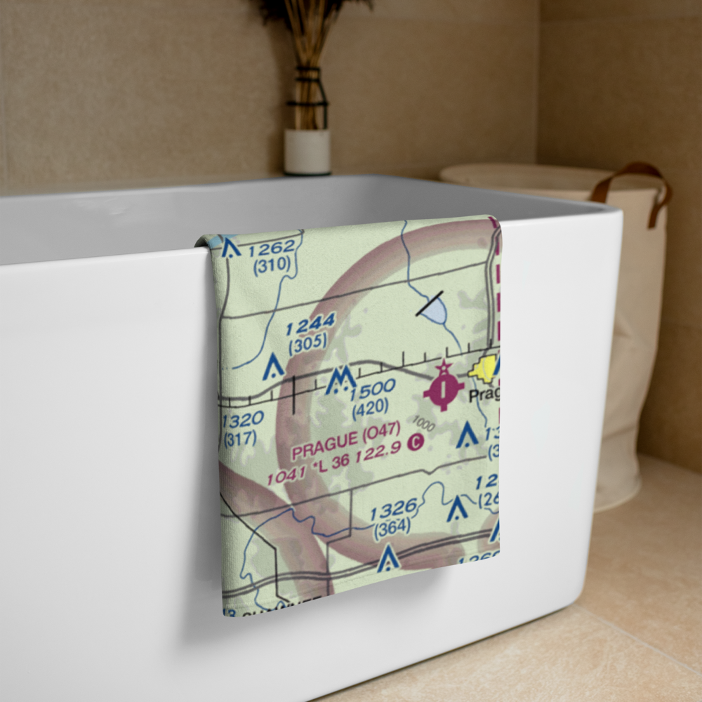 Jacktown Airport (OK00) VFR Sectional Towel 