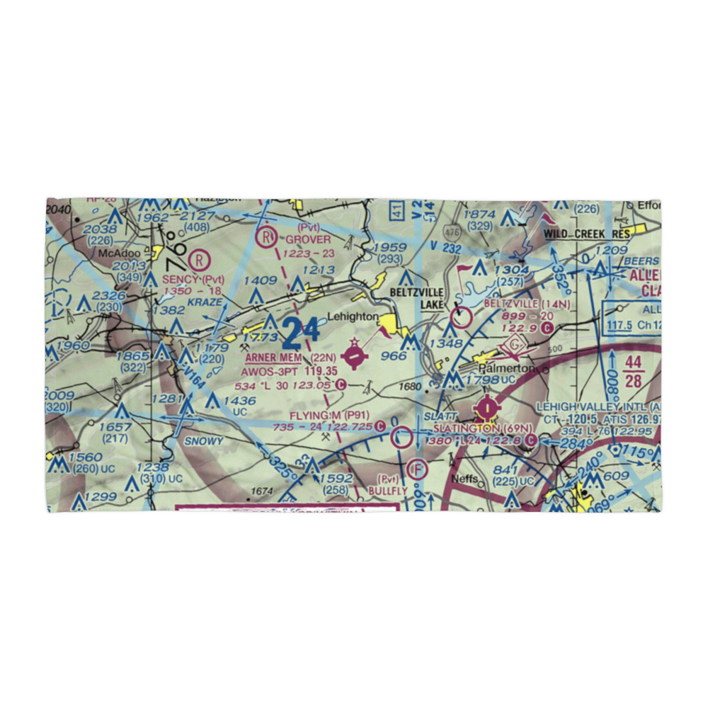 Jake Arner Memorial Airport (22N) VFR Sectional Towel 
