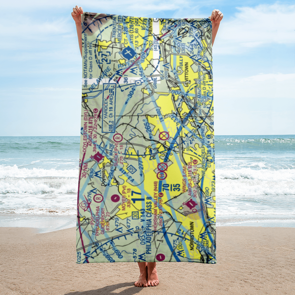 Jarrett Airport (5PN7) VFR Sectional Towel 