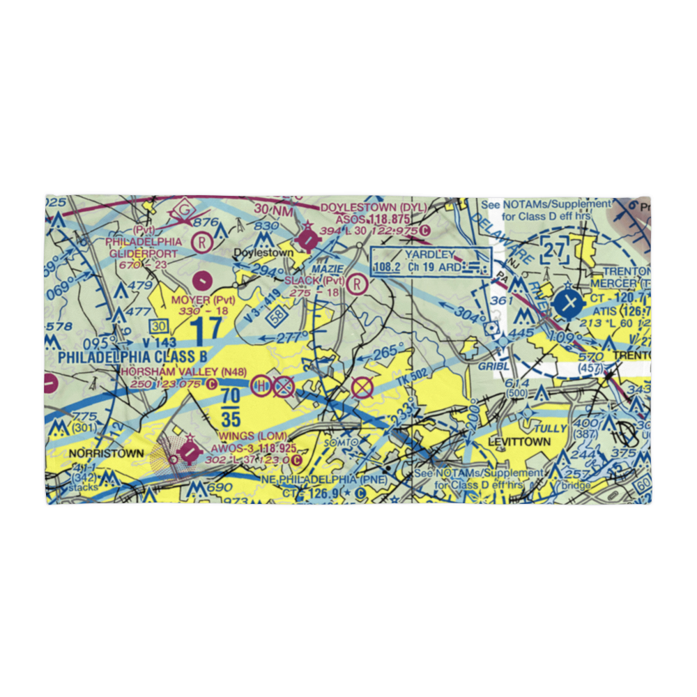 Jarrett Airport (5PN7) VFR Sectional Towel 