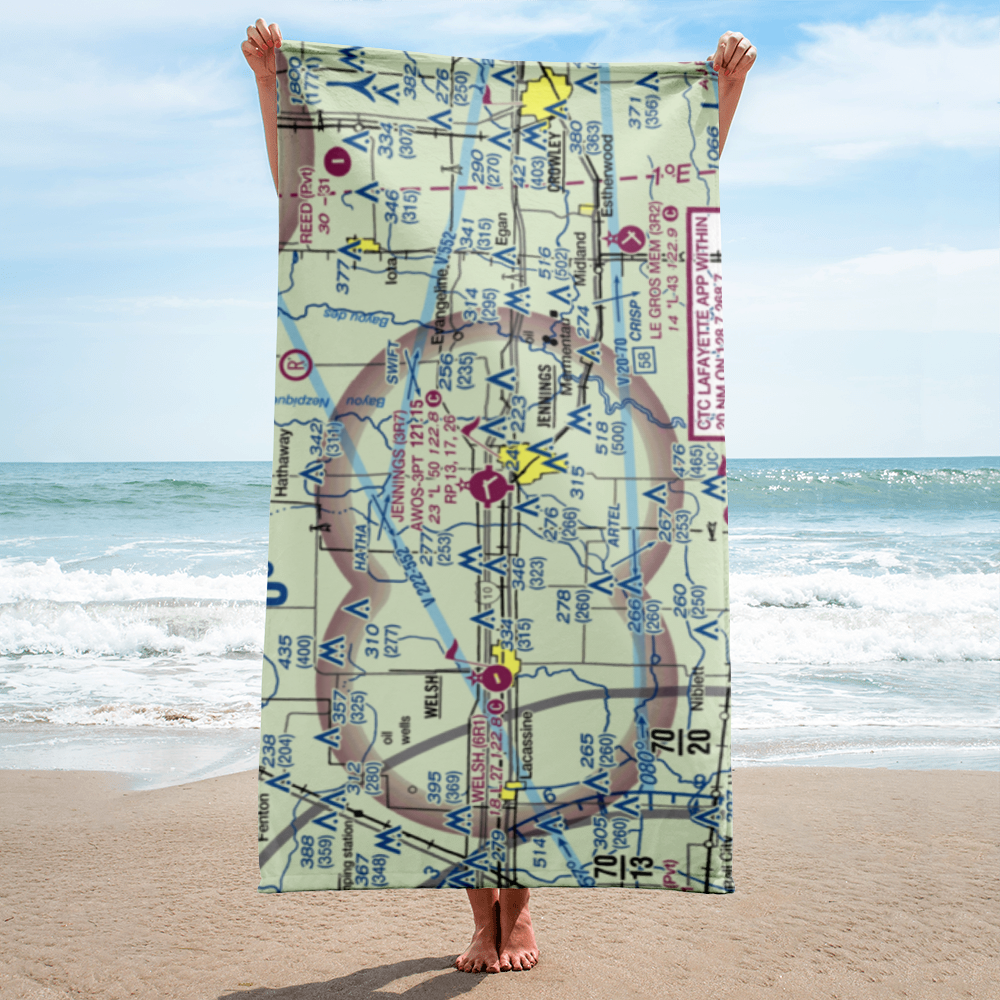 Jennings Airport (3R7) VFR Sectional Towel 