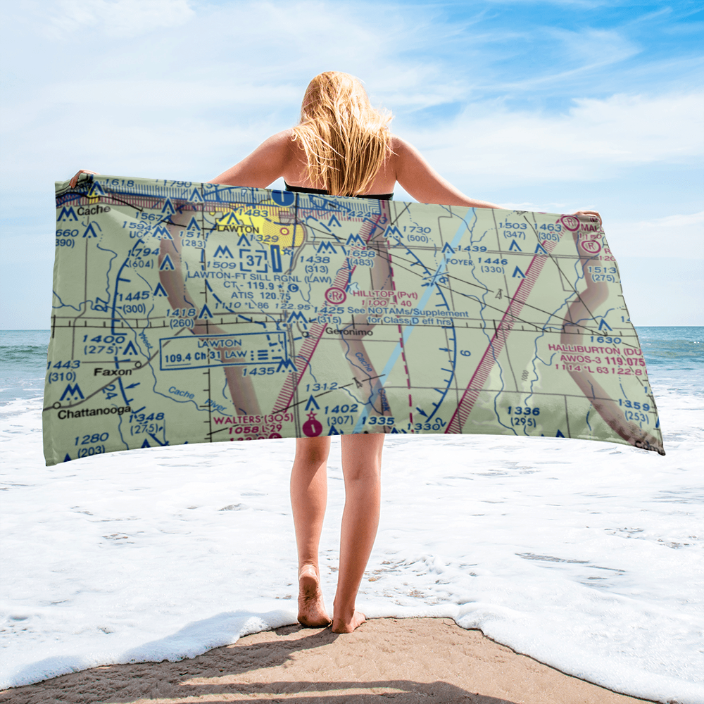 Jerry-Wright Airfield (4OL3) VFR Sectional Towel 