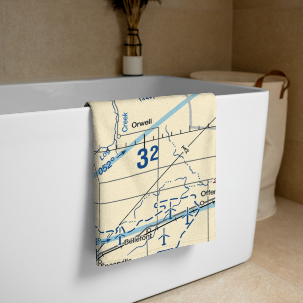 Jetmore Municipal Airport (K79) VFR Sectional Towel 