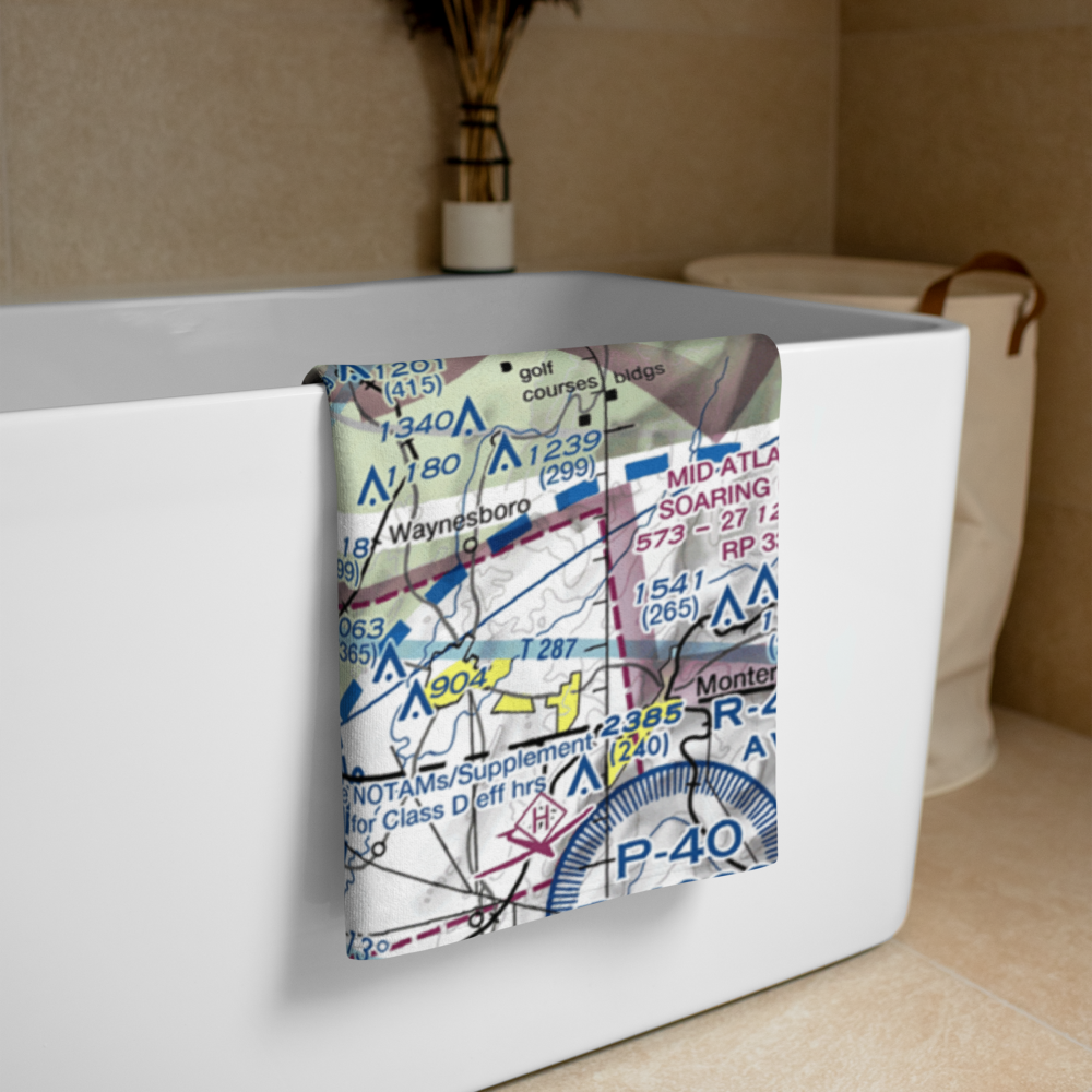 JJ & PK Airport (PA08) VFR Sectional Towel 