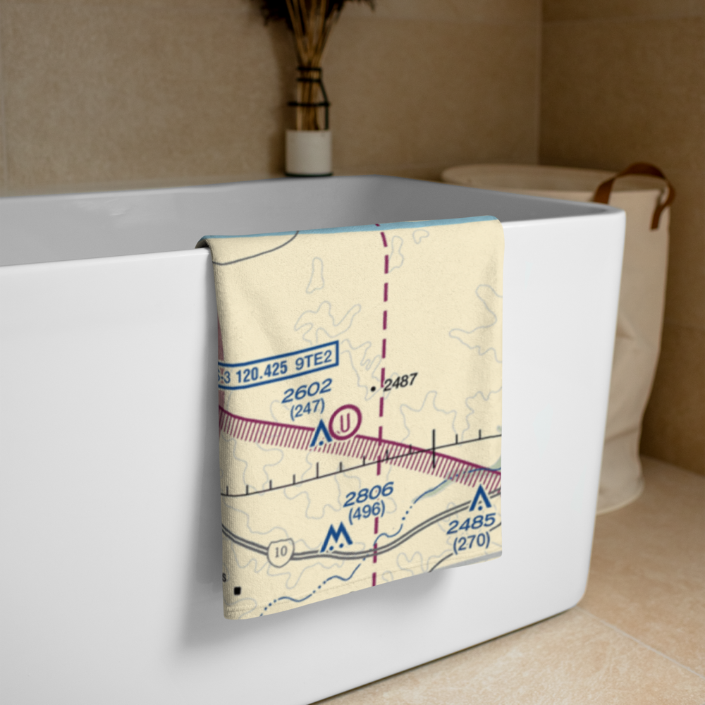 JL Bar Ranch (9TE2) VFR Sectional Towel 