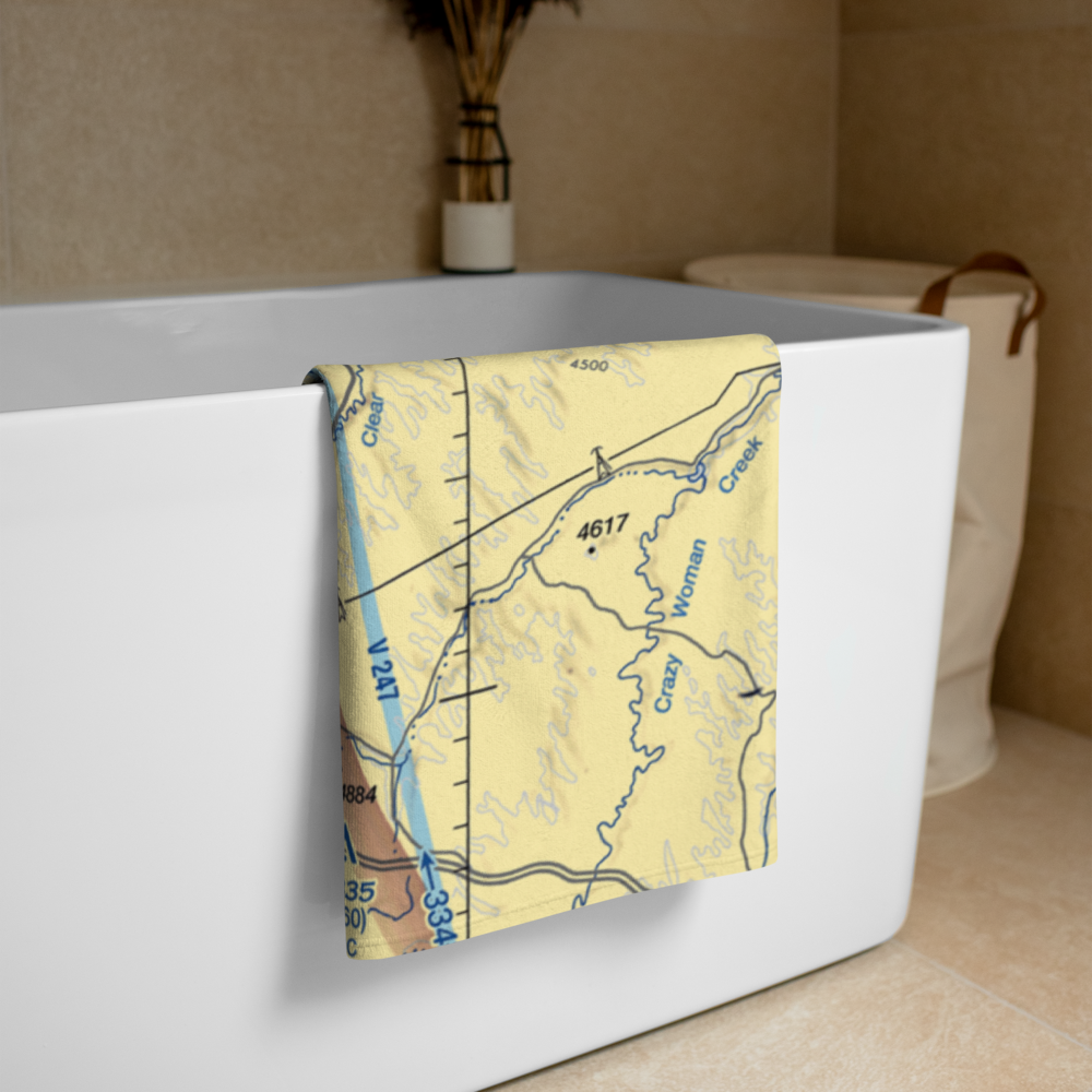 Johnson County Airport (BYG) VFR Sectional Towel 