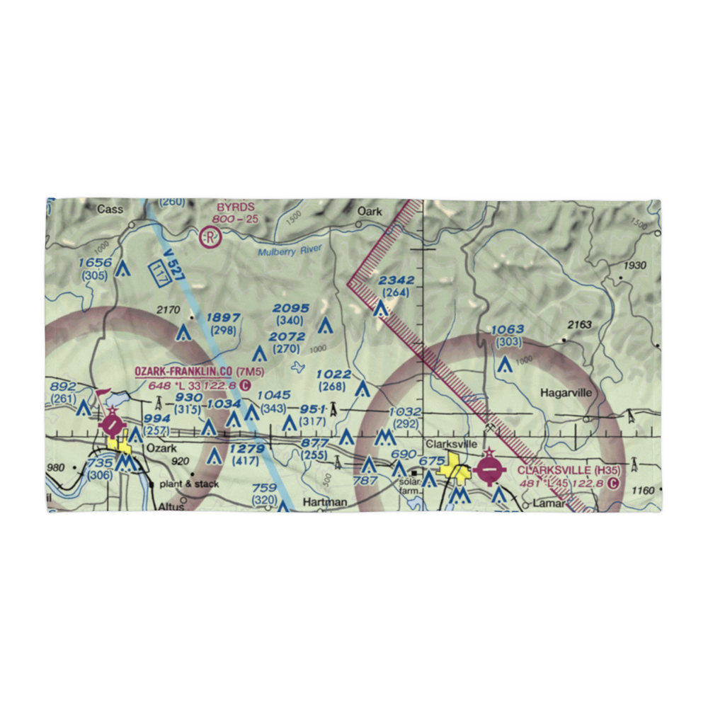 Johnson Farm Lines Airport (US-0014) VFR Sectional Towel 