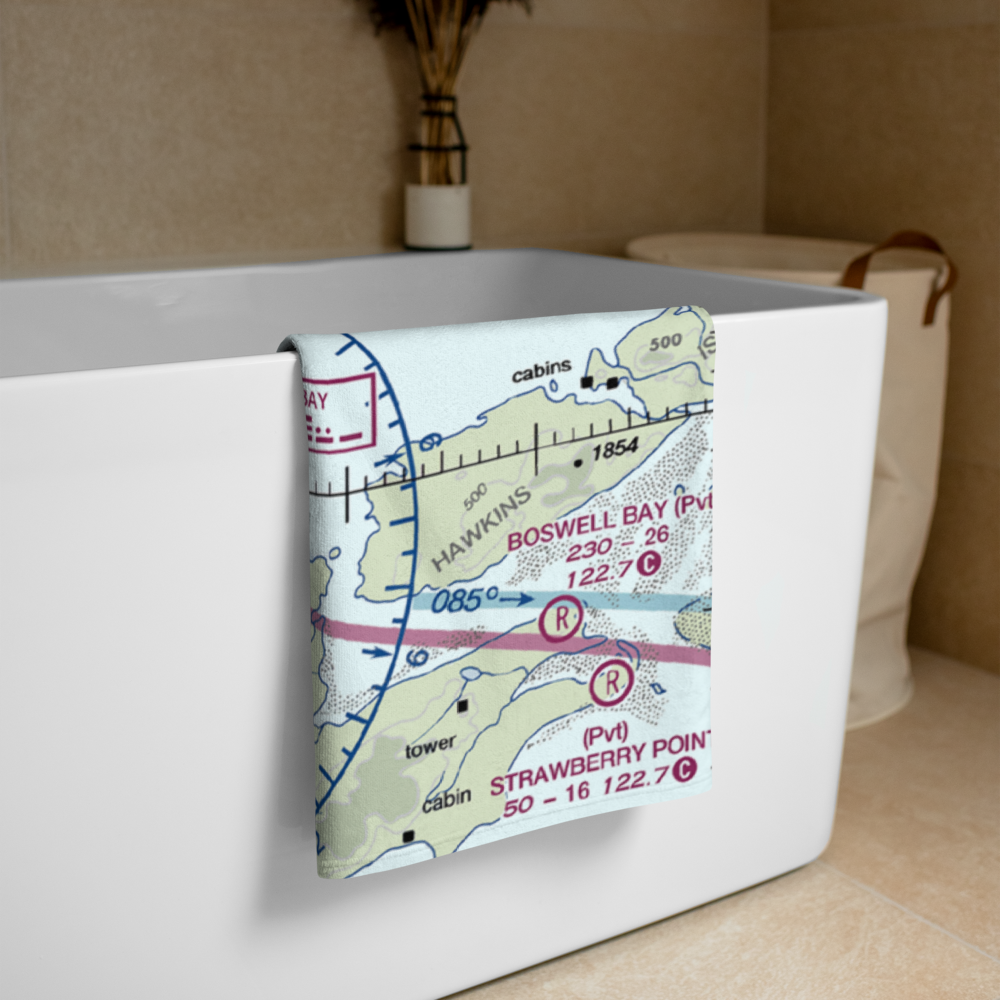 Johnstone Point Airport (2AK5) VFR Sectional Towel 