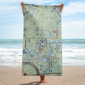 Jolly Fisherman Seaplane Base (M49) VFR Sectional Towel