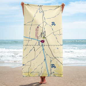 Jordan Airport (JDN) VFR Sectional Towel