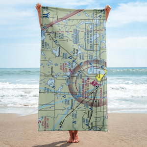 Jordan Seaplane Base (MN05) VFR Sectional Towel