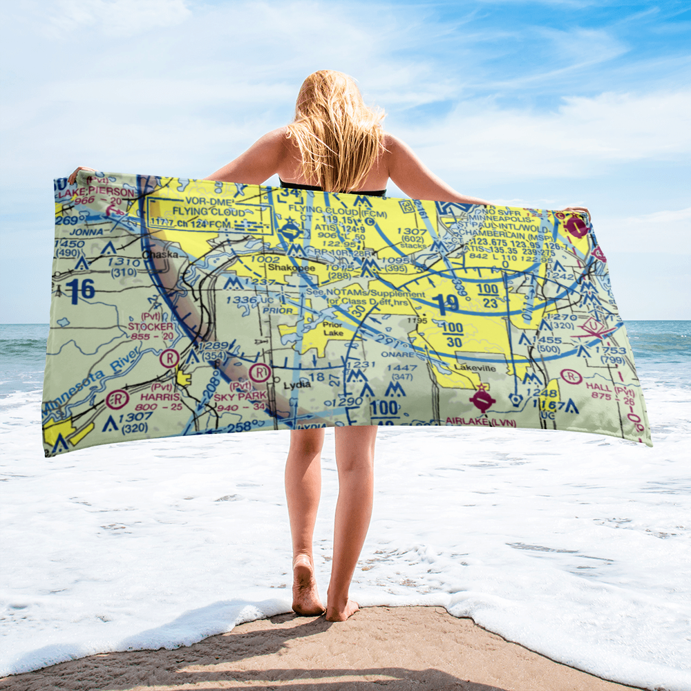 Jorgensen's Landing Seaplane Base (MY34) VFR Sectional Towel 