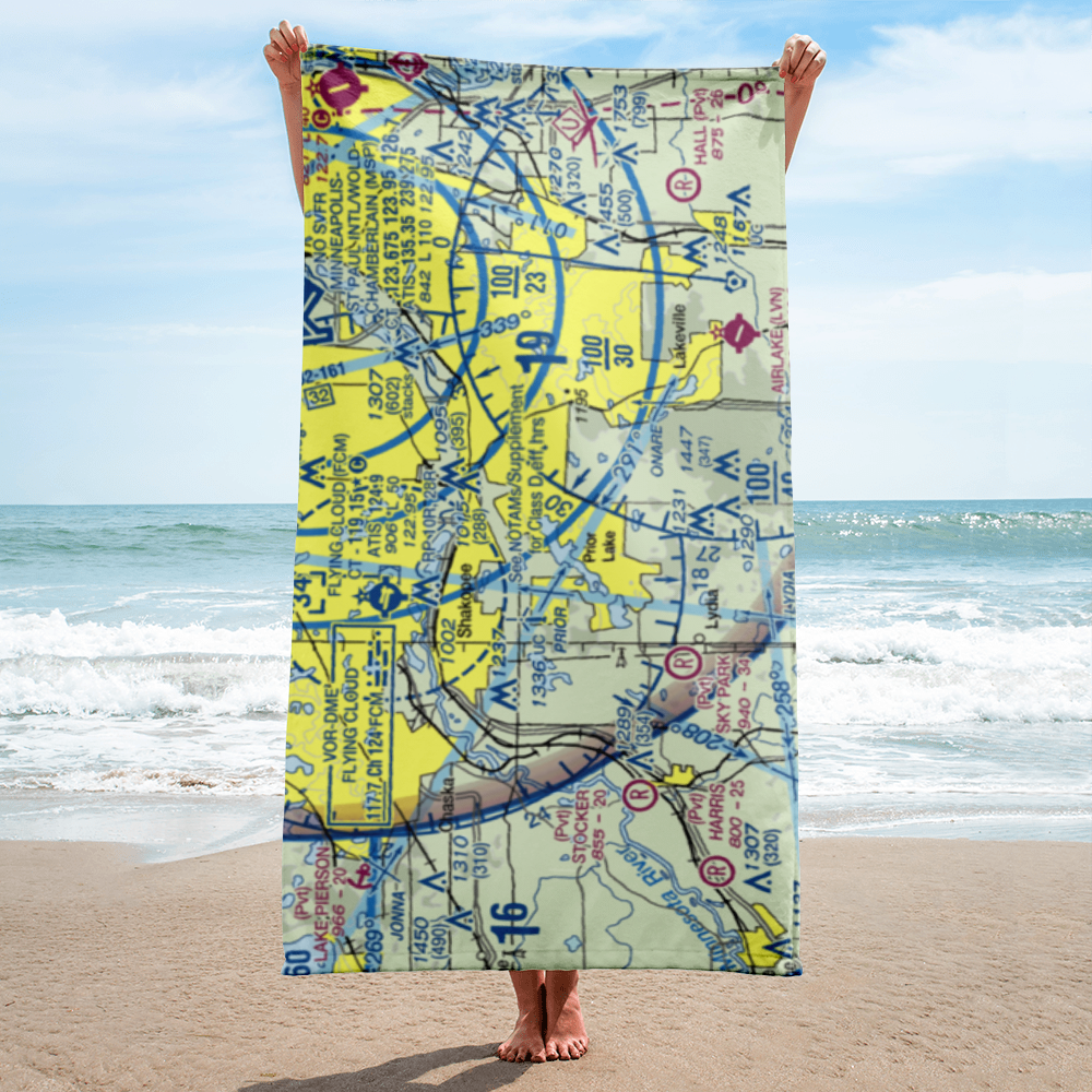 Jorgensen's Landing Seaplane Base (MY34) VFR Sectional Towel 
