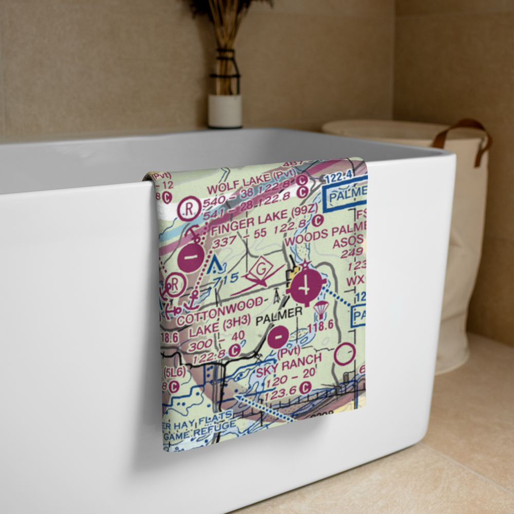 June Lake Airpark (06AK) VFR Sectional Towel 