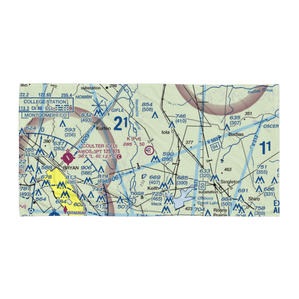 K Ranch Airport (3TE0) VFR Sectional Towel 