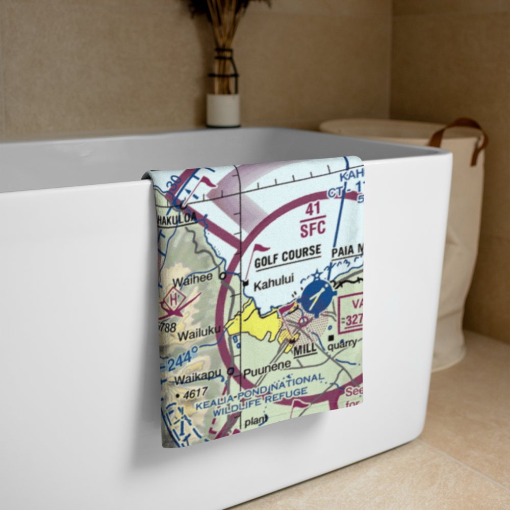 Kaanapali Airport (HKP) VFR Sectional Towel 
