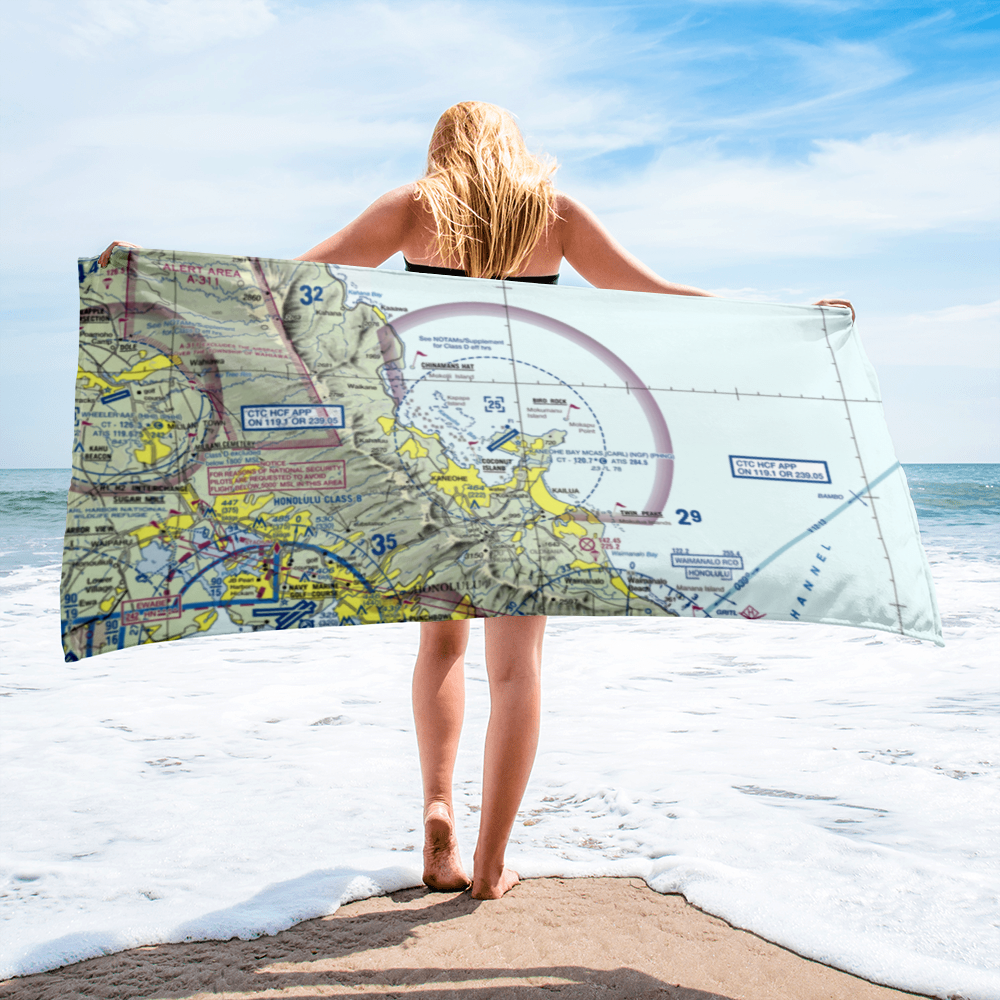 Kaneohe Bay MCAS (Marion E. Carl Field) Airport (NGF) VFR Sectional Towel 