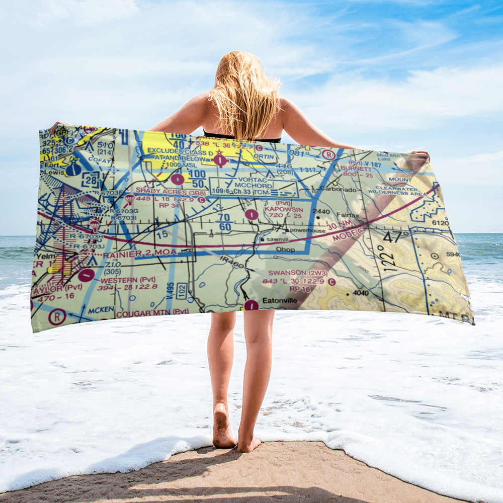 Kapowsin Field (86WA) VFR Sectional Towel 