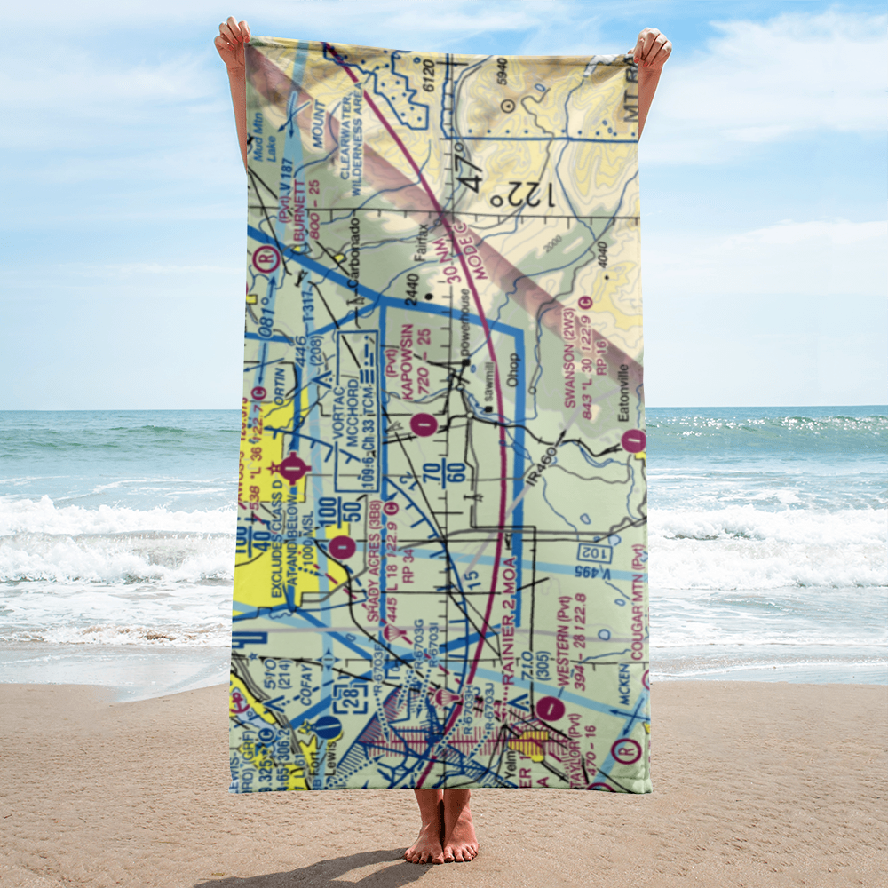 Kapowsin Field (86WA) VFR Sectional Towel 