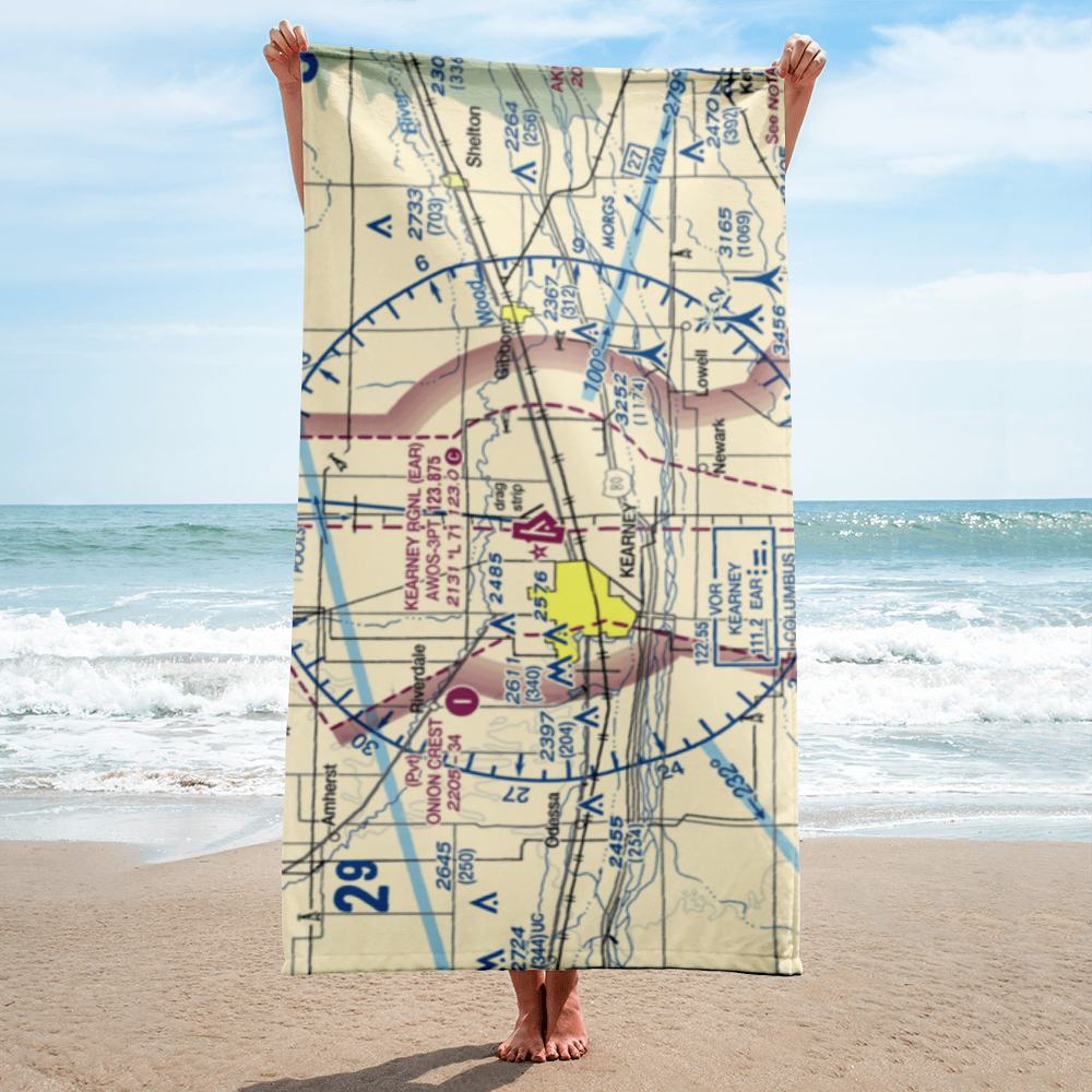 Kearney Regional Airport (EAR) VFR Sectional Towel 