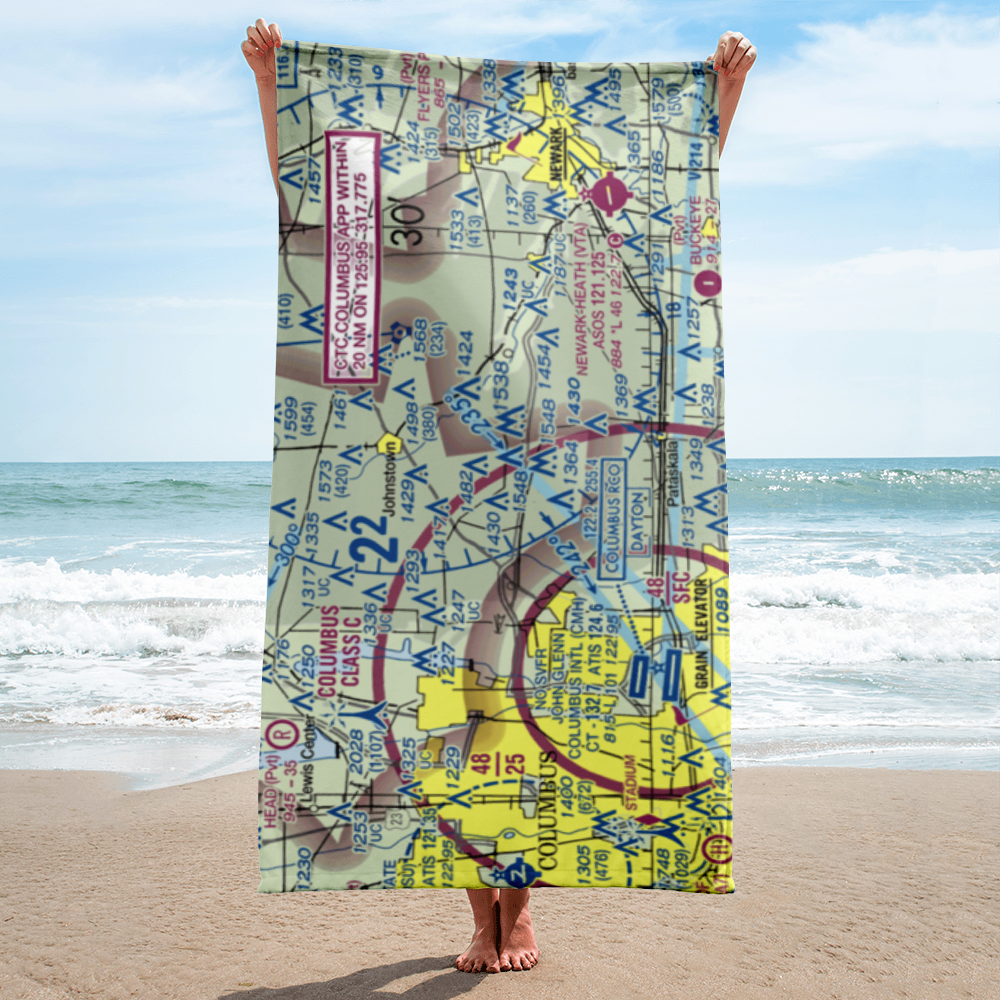 Kearns Airport (OH74) VFR Sectional Towel 